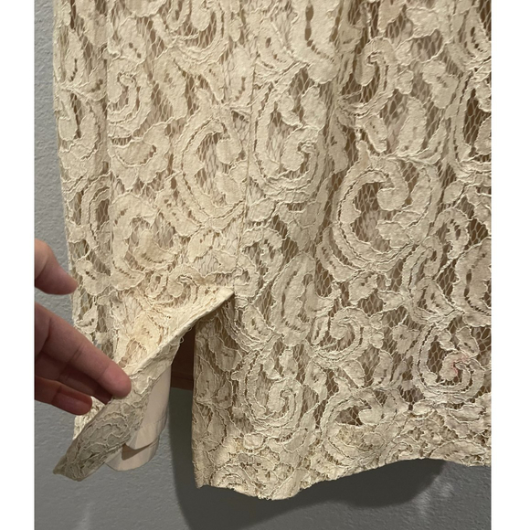 J.CREW Natalia in Leavers Lace Beige Mini Dress - Picture 8 of 8